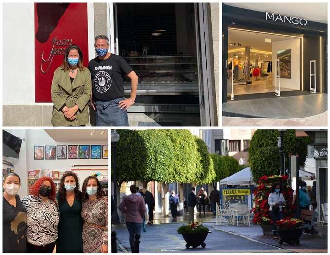 La concejala de Desarrollo Local, Lidia Mejías, en negocios de nueva apertura o reapertura de Los Llanos/TA.